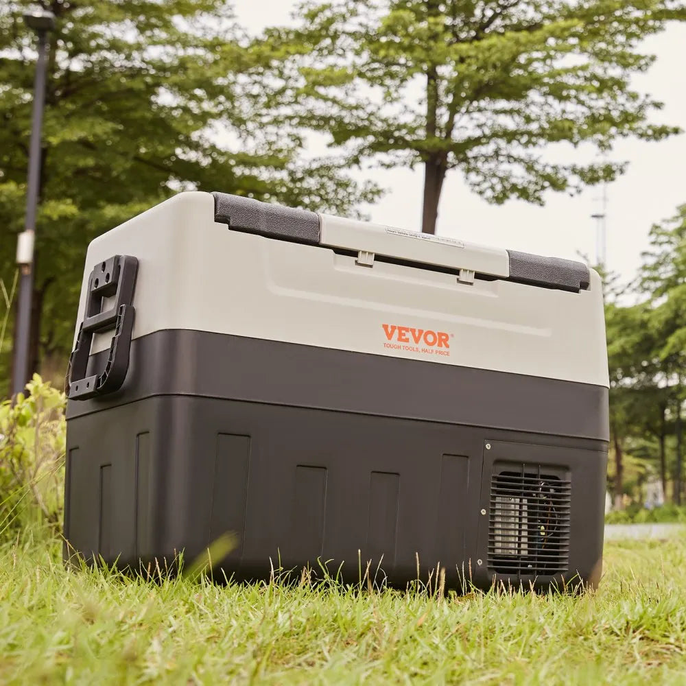 Refrigerador Portátil VEVOR T55K - 55L Doble Zona, Compresor, -20°C a 10°C - Para Auto, Camping y Viajes de venta en Webstaurant México