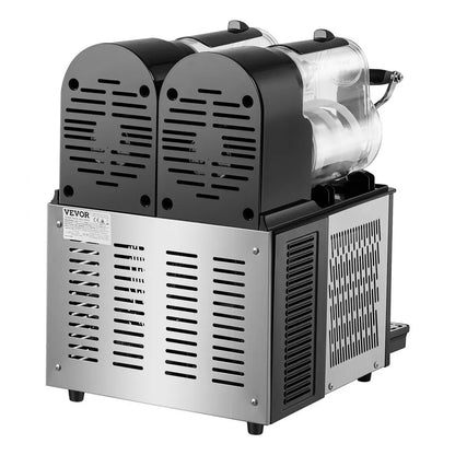 Máquina de Granizados Comercial VEVOR - Doble Tanque 3L c/u, 340W, Acero Inoxidable - Para Bares y Restaurantes de venta en Webstaurant México