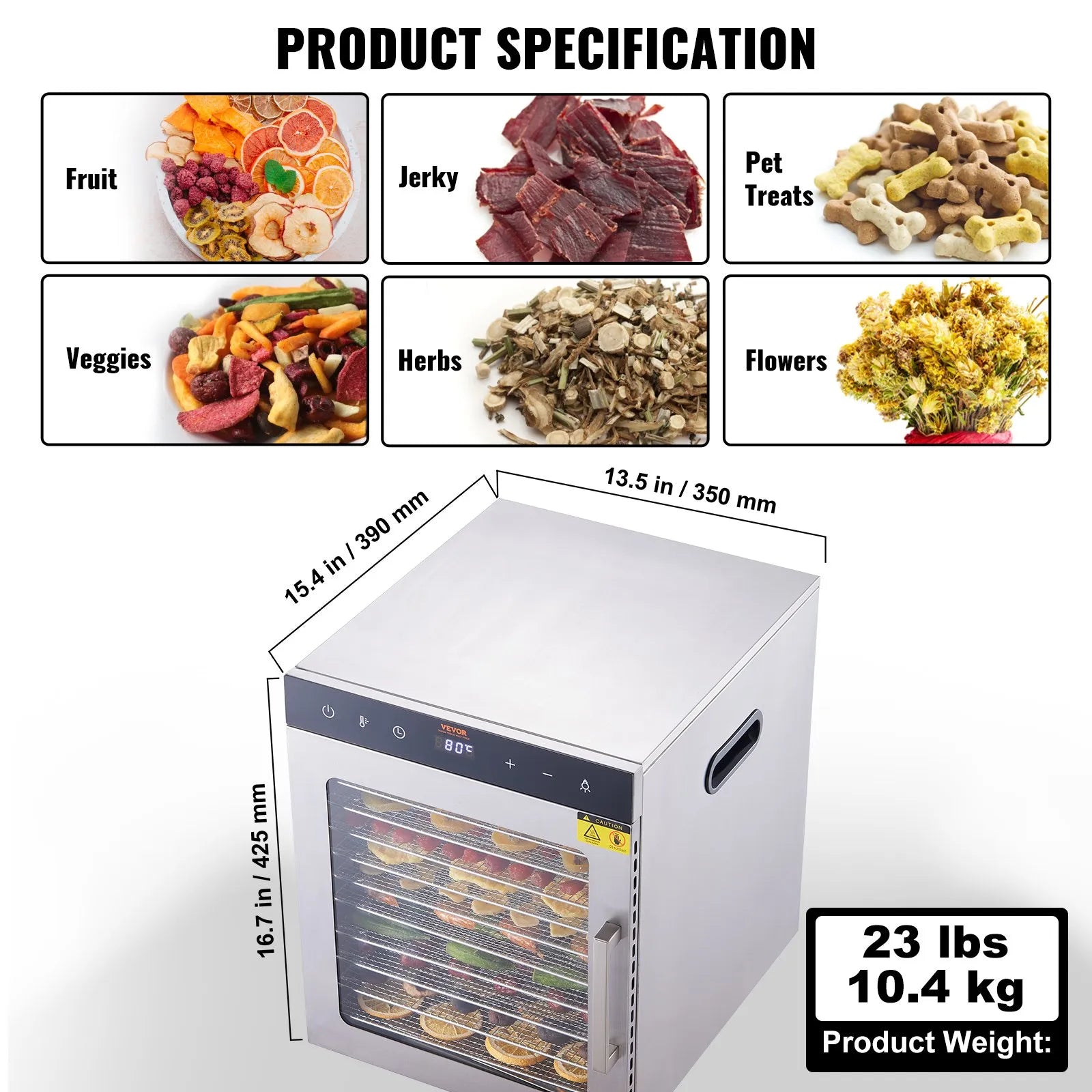 VEVOR_SS-10H_Deshidratador-de-alimentos-800w_mx_SPF100548800WDQGIV1_ Webstaurant-Mexico_5