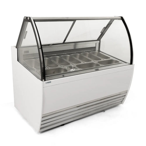 Vitrina Para Helados Tipo Italiano MIGSA DW-10 CON 10 Insertos