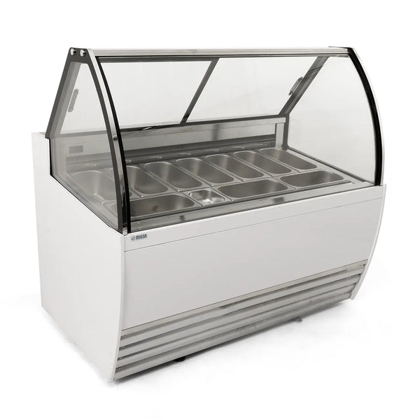 Vitrina Para Helados Tipo Italiano MIGSA DW-10 CON 10 Insertos