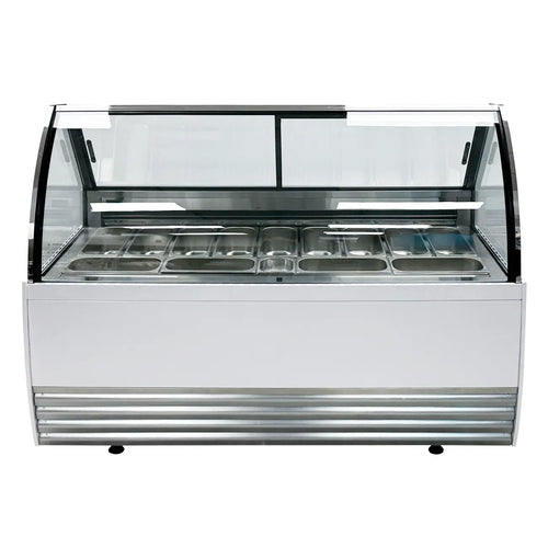 Vitrina Para Helados Tipo Italiano MIGSA DW-13 de 13 Insertos