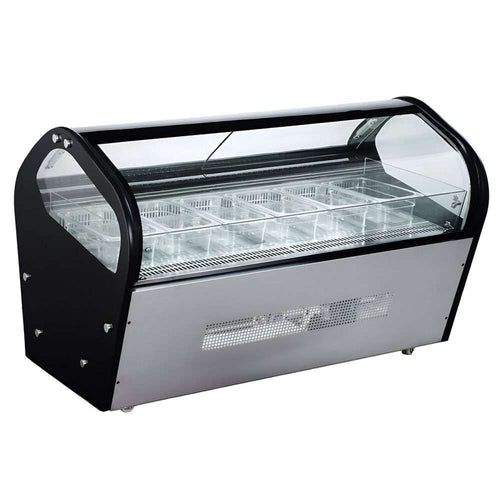 Vitrina Para Helados Tipo Italiano MIGSA RTD-122L Con 6 Insertos