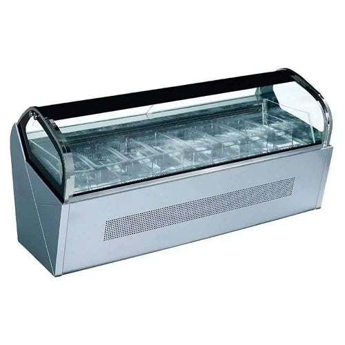 Vitrina Para Helados Tipo Italiano MIGSA RTD-142L Con 8 Insertos