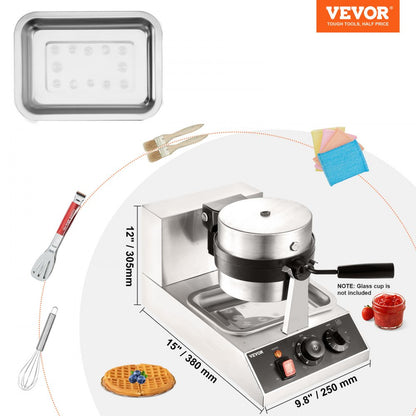 Wafflera electrica giratoria VEVOR YXHFBJHFBFGZ46VD6V1