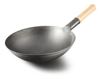 WOK CHINO ACERO AL CARBON MANGO MADERA 30cm/12" DS0642