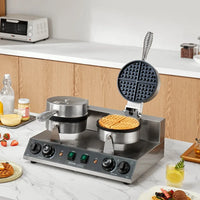 Wafflera Comercial Doble VEVOR XC-HF-2/ ht-2