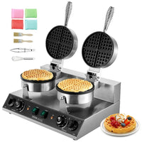 Wafflera Comercial Doble VEVOR XC-HF-2/ ht-2