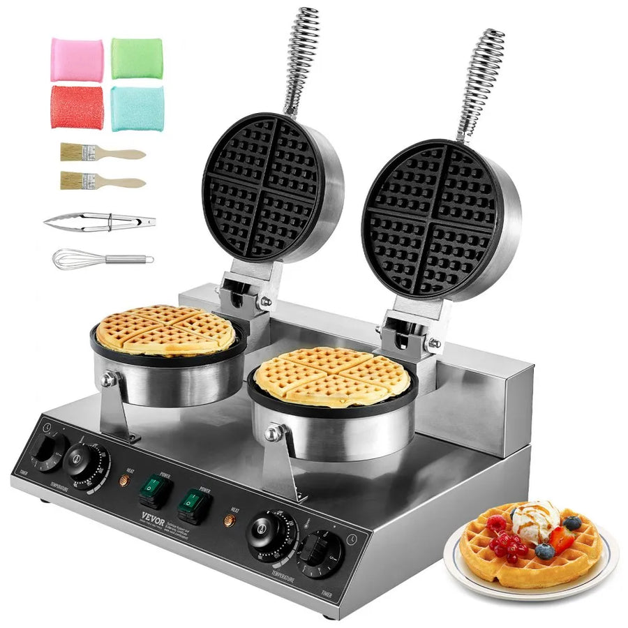 Wafflera Comercial Doble VEVOR XC-HF-2/ ht-2