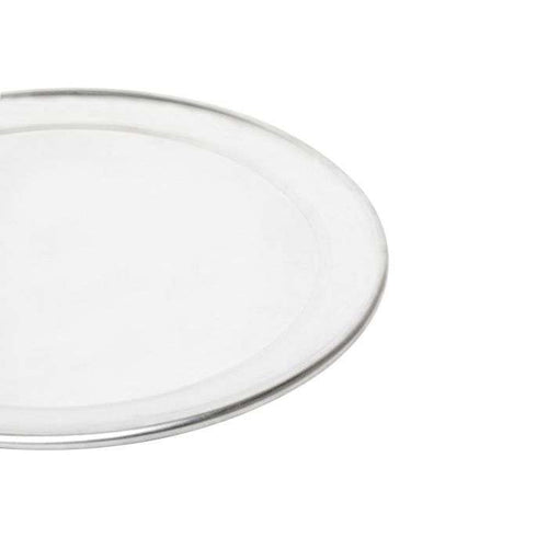 Charola solida para Pizza de 8 " con borde ancho ALPTWR008 en Aluminio