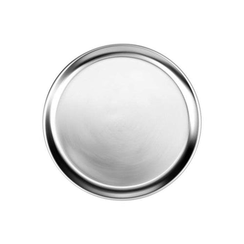 Charola solida para Pizza de 20 " con borde ancho ALPTWR020 en Aluminio