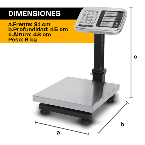 Básculas De Plataforma Plegable 80 Kg RHINO BP-80