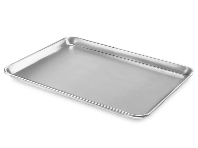 charola rectangular de aluminio lisa charola para panaderia charola para hornear marca buffetware