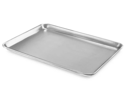 charola rectangular de aluminio lisa charola para panaderia charola para hornear marca buffetware