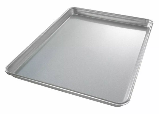charola para hornear lisa en aluminio calibre 18 marca buffetware modelo DS0367 charola con borde galbanizado