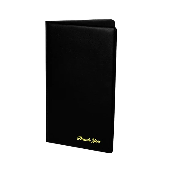 Porta Cuenta Negro Tipo Piel  PCPC-1BL