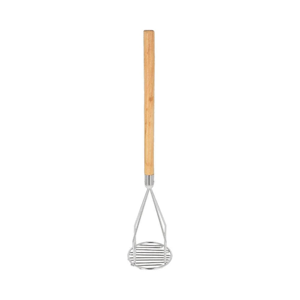Machacador de Papas redondo mango madera 18pg SLPMR018