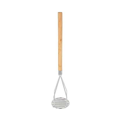 Machacador de Papas redondo mango madera 18pg SLPMR018
