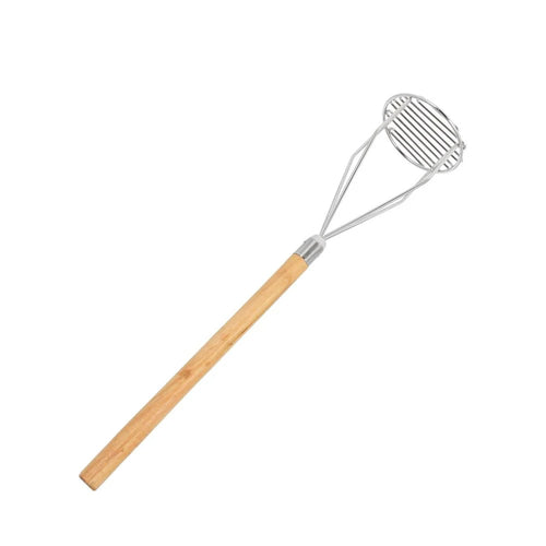 Machacador de Papas redondo mango madera 18pg SLPMR018