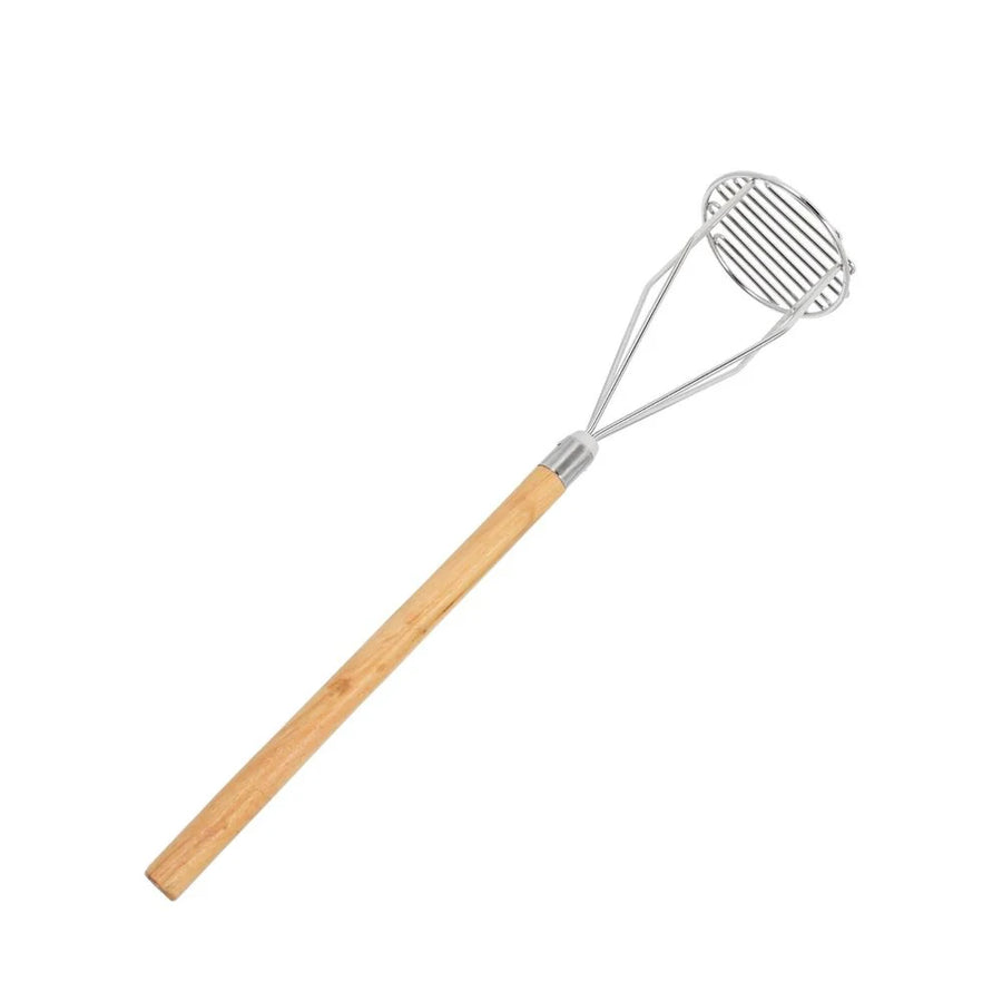 Machacador de Papas redondo mango madera 18pg SLPMR018