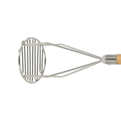 Machacador de Papas redondo mango madera 18pg SLPMR018