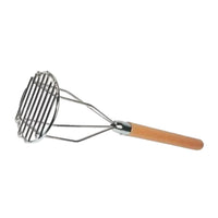 Machacador de Papas redondo mango madera 18pg SLPMR018