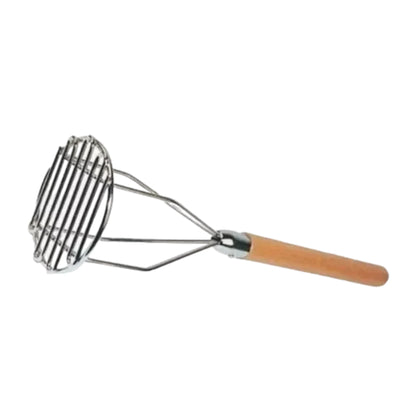 Machacador de Papas redondo mango madera 18pg SLPMR018