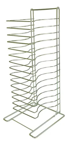 Espiguero Rack para 15 pizzas en Acero Cromado CRPT1015