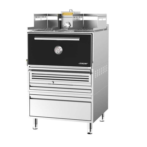 Horno de Brasa Josper HJX-PRO-L175-WTD con Atemperador Mesa y Cajón