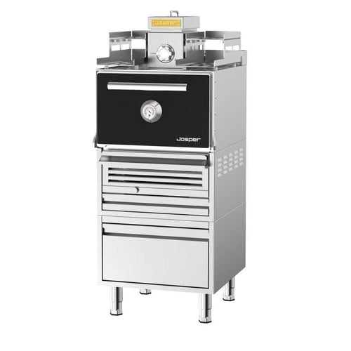 Horno de Brasa Josper HJX-PRO-S80-WTD  con Atemperador Mesa y Cajón