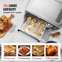 Horno 13 en 1 Tostador con Freidora de Aire VEVOR TE283-D