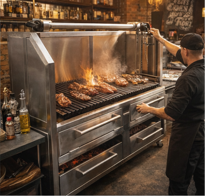 SUPER ASADOR "GOLIATH" PARA CARBÓN – MAQUINOX