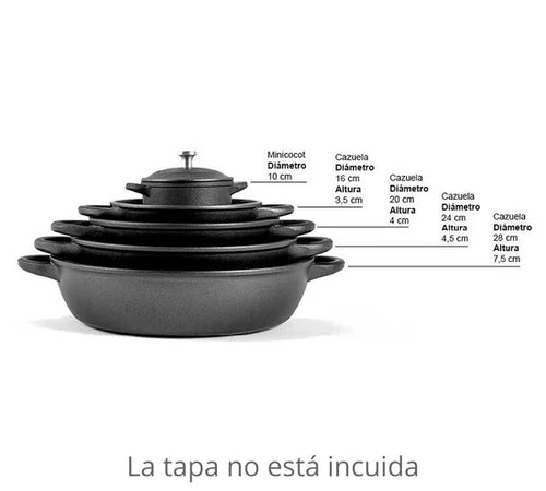 Cazuelas de Aluminio con cobertura de Teflón JOSPER 4218