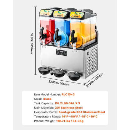 Máquina Comercial para Granizados VEVOR