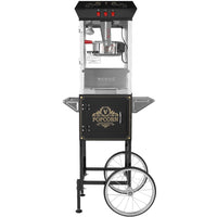 Máquina para Hacer Palomitas 8oz con Carro negra VEVOR