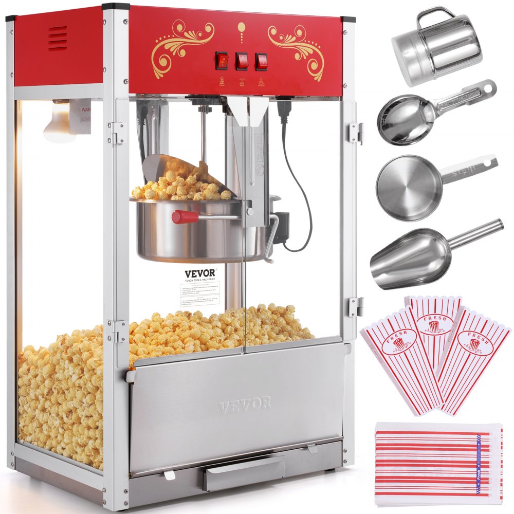 Máquina para hacer palomitas de maíz 16OZ VEVOR  TSBMHJ16OZ14CQR1LV1
