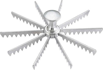marcador de 1 rebanadas para pay en aluminio marca thunder group de 24 cm de diamtero y 2 cm de altura