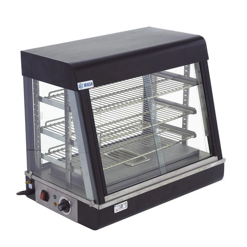 Vitrina Caliente Sobre Mostrador MIGSA BN-600R Cristal Curvo