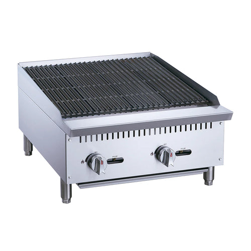 Asador Industrial a Gas 2 Quemadores MIGSA RFS-24-MG De Acero Inoxidable
