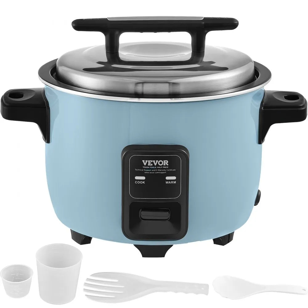 Olla arrocera comercial VEVOR WA10-1 capacidad 50 tazas, 10L total,  incluye accesorios 