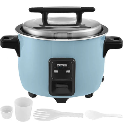 Olla arrocera comercial VEVOR WA10-1 capacidad 50 tazas, 10L total,  incluye accesorios 