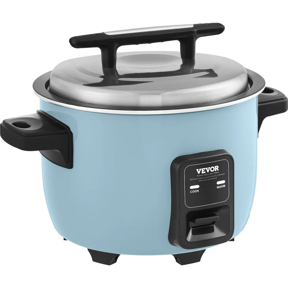 Olla arrocera comercial VEVOR WA10-1 capacidad 50 tazas, 10L total, olla interior antiadherente. Cocción rápida 1450W y 24 horas de conservación de calor