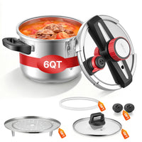 Olla Express 6L acero inoxidable 304 VEVOR