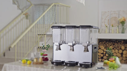 Dispensador de Bebidas Comercial 2 tanques 18L VEVOR