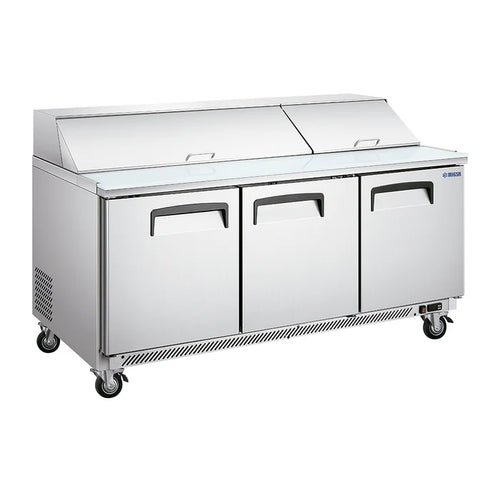 Mesa Fría Para Ensaladas 3 Puertas MIGSA SCL-3 Tipo Americano