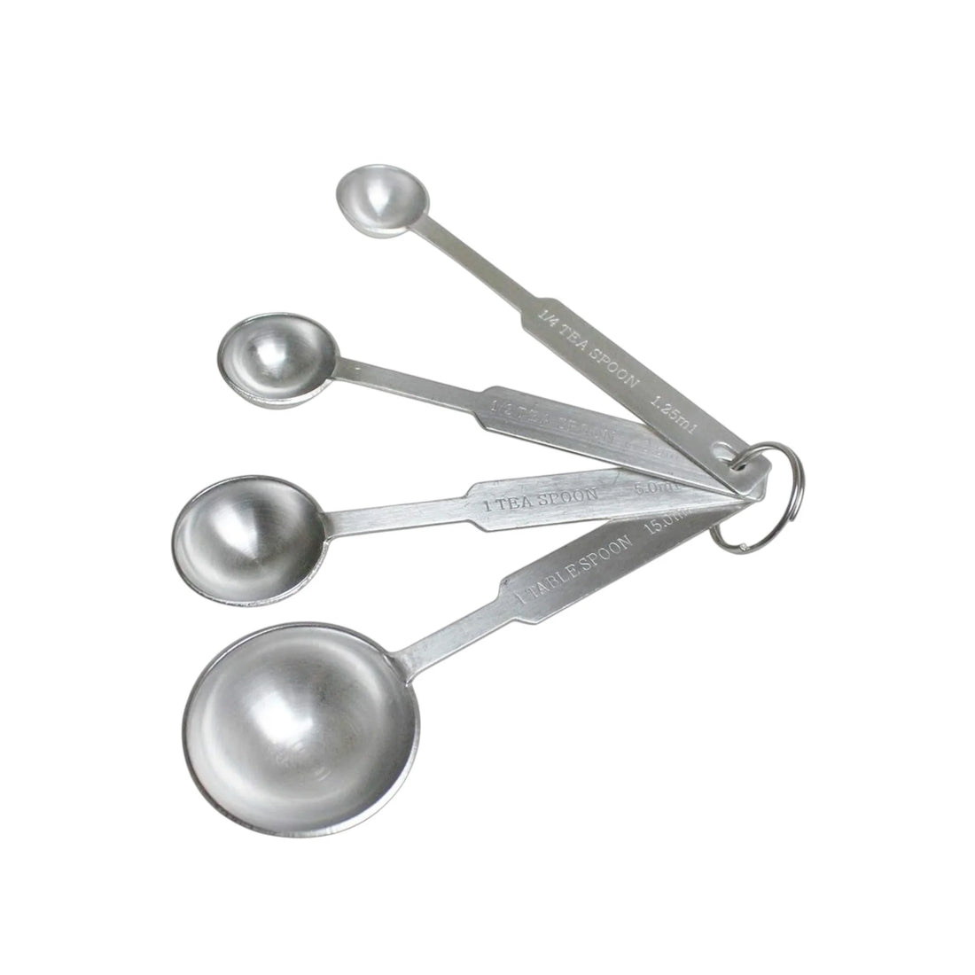 Set de Cucharas Medidoras HEAVY DUTY DS2046, set de cucharas medidoras en acero inoxidable heavy duty marca Buffetware ,Set de 4 Cucharillas medidoras (1/4, 1/2, 1 CTA,1CDA)