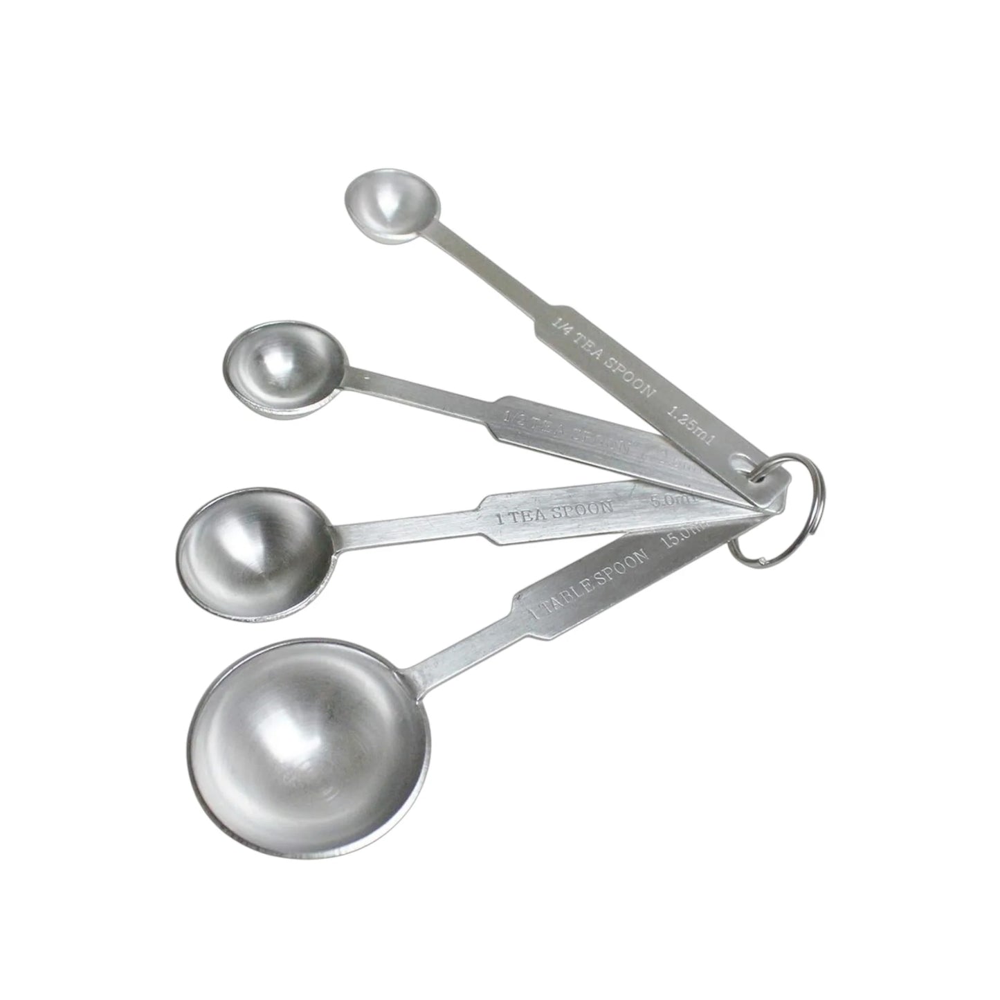 Set de Cucharas Medidoras HEAVY DUTY DS2046, set de cucharas medidoras en acero inoxidable heavy duty marca Buffetware ,Set de 4 Cucharillas medidoras (1/4, 1/2, 1 CTA,1CDA)