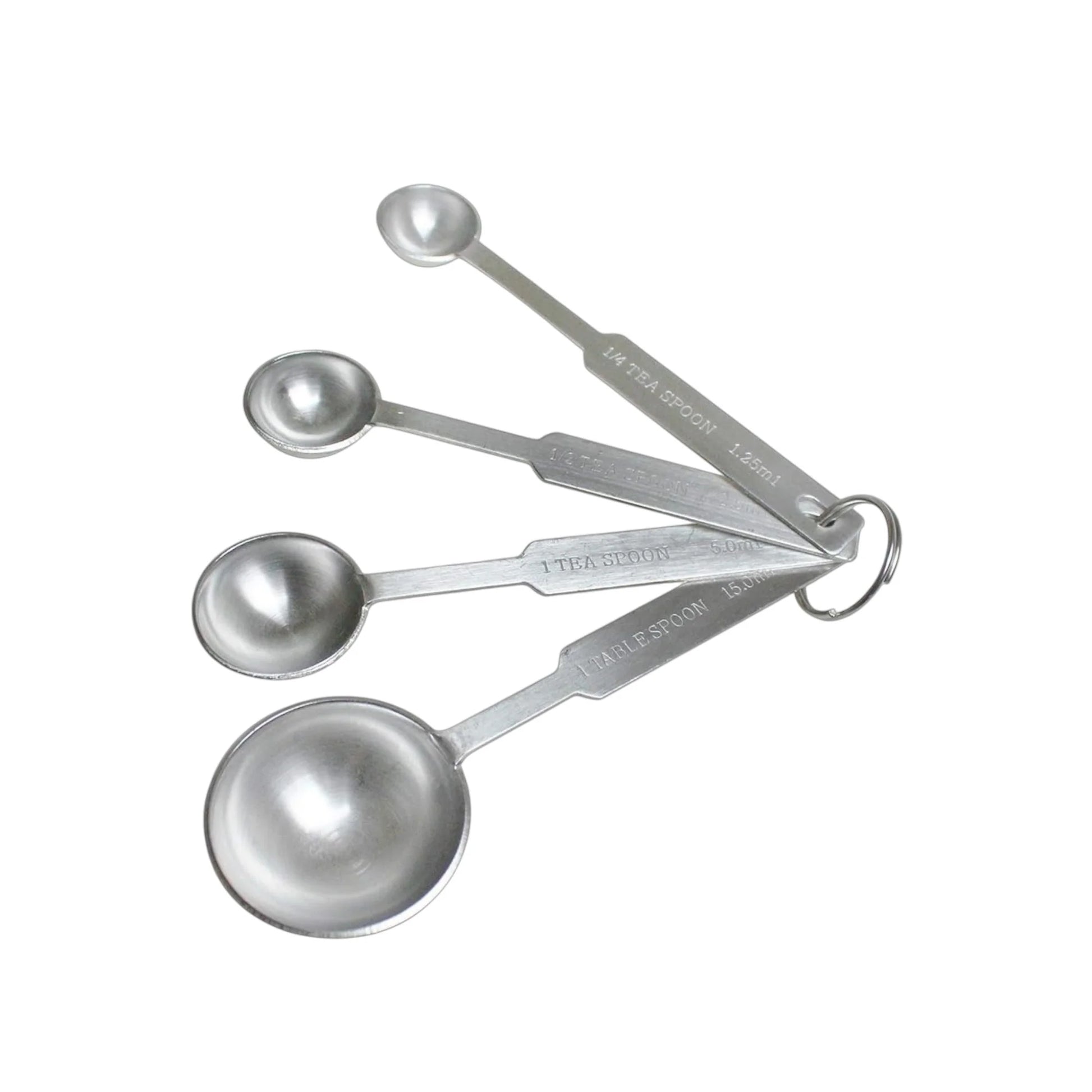 Set de Cucharas Medidoras HEAVY DUTY DS2046, set de cucharas medidoras en acero inoxidable heavy duty marca Buffetware ,Set de 4 Cucharillas medidoras (1/4, 1/2, 1 CTA,1CDA)