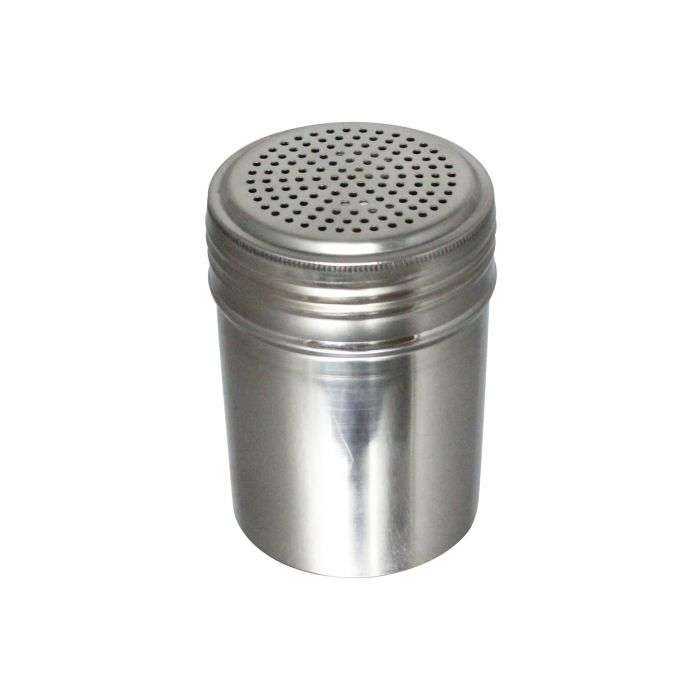 ESPOLVOREADOR ACERO INOXIDABLE 10 OZ DS2015 , espolvoreador sin asa en acero inoxidable con tapa de rosca para 10 oz marca buffetware