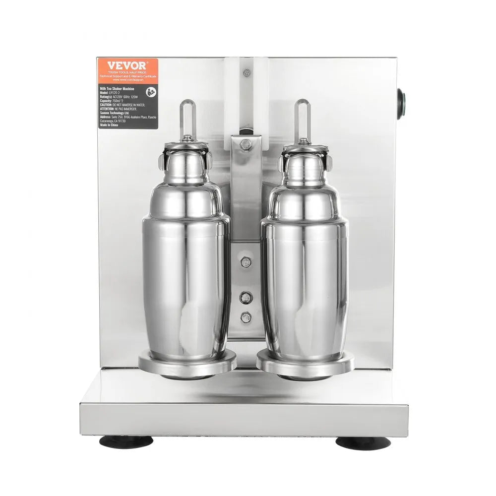 vistra frontal de la Máquina Batidora Shaker de Doble Cabezal VEVOR LJY120-2